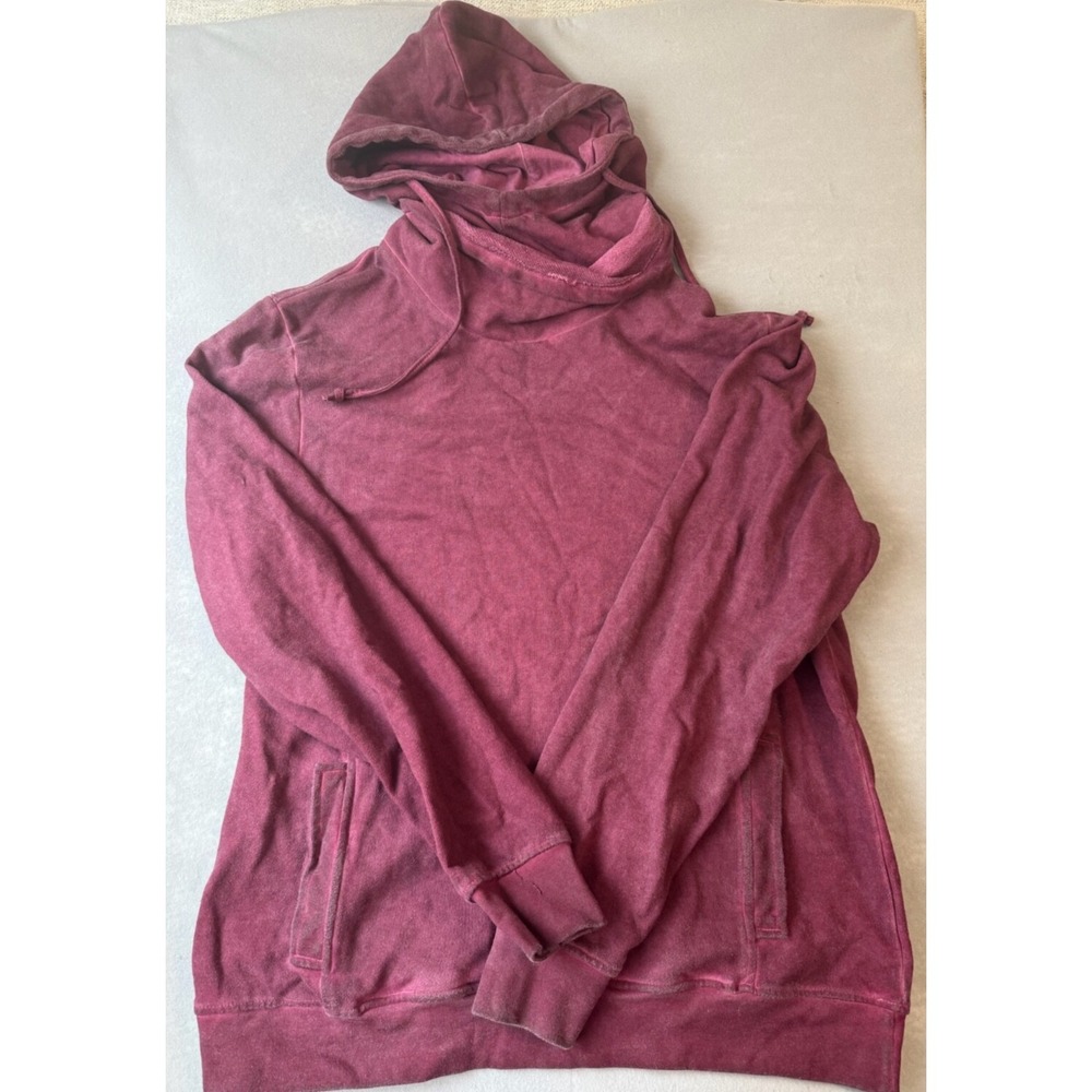Decibel hoodie mens XL oversized neck‎ washed
